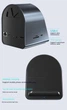 Хаб Док станция Deepfox-2211 11 в 1 USB Type-C концентратор с беспроводной зарядкой 11 портов - изображение 7