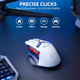 Мышь игровая Inphic IN9 Upgrade с комбинированным подключением, RGB, 12000 DPI, бело-синий - изображение 6