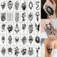 Набір дитячих тимчасових татуювань "Чорні міні №5" Fresh Tattoo black-tattoo-mini-set-5-T - зображення 2