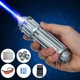 Потужна лазерна указка Laser B017 50000mW 445 nm синій лазер з фокусуванням, 5 насадок, акумулятори 16340, зарядне пристрій, захисні окуляри, металевий корпус, кейс - зображення 2