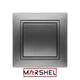 Вимикач одноклавішний MARSHEL ELEGANT VS10-190 Graffite - зображення 1