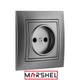 Розетка одноместная MARSHEL ELEGANT RS16-375 Graffite - изображение 2