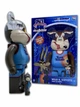 Статуэтка Bearbrick x Wile E. Coyote x Space Jam 400% + 100% 28 см + 7 см Medicom Toy Хитрый Койот - изображение 6