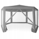 Namiot pawilon ModernHome by Multistore ogrodowy z moskitierą szary 2 x 2 x 2 m PAW-2x2x2-N-GY (5905817005666) - obraz 1