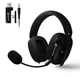 Игровые беспроводные наушники Shark l80 PRO с 2.4G + Bluetooth 5.3, съемным микрофоном, Hi-Fi звуком, для ПК, PS4, PS5, Xbox, телефона Black - изображение 1