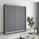 Шкаф-купе двухдверный MebelStar Стандарт AL 2ДСП 170x60x210 см Антрацит (MBS-2313) - изображение 1
