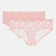 Набор трусиков хипстеры женских хлопковых Puma Women Printed Hipster Hang 93897402 L 2 шт Coral (8720245807111) - изображение 2