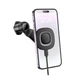 Автодержатель Hoco HW30 магнитный с беспроводной зарядкой, 15W, black metal gray - изображение 6