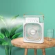 Портативный универсальный настольный мини-кондиционер с подсветкой Mini Cooling Fan, работающий от USB вентилятор с увлажнением и таймером Белый - изображение 5