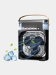 Портативный универсальный настольный мини-кондиционер с подсветкой Mini Cooling Fan, работающий от USB вентилятор с увлажнением и таймером Черный - изображение 5