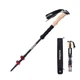 Трекинговые палки Naturehike NH20DS003, 135 см, черный/красный, 2 шт - изображение 1