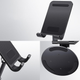 Тримач для телефона/планшета UGREEN LP805 Swivel & Foldable Multi-Angle Phone Stand Black (6941876231522) - зображення 4