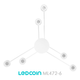 Люстра ML472-6 белая Ledcoin на 6 ламп GX53 (потолочный светильник под сменные LED лампы) Ø1000х55 мм - изображение 2