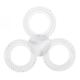 Люстра LED ELLY AC 3R 32W RC ACENTO LIGHTING біла 2800-6000K 2400Lm Ø480х80мм з пультом ДУ 220V IP20 - зображення 3