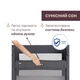 Кроватка Chicco Next2Me Forever 3 в 1 темно-серый (79650.27) - изображение 7