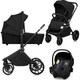 Коляска Lionelo 3 в 1 MIKA PLUS BLACK ONYX (LO-MIKA PLUS 3IN1 BLACK ONYX) - изображение 1