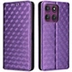 Чохол Deexe Rhombus Book для Motorola Edge 60 Pro - Purple - зображення 1