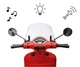 Электромобиль-мопед Milly Mally Vespa GTS Super 2х6 В Red 5907, 5901761129786 - изображение 9