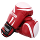 Перчатки боксерские на липучке Mike Tyson SP-Sport 4544 размер 14 унций Red-White - изображение 2