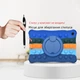 Детский силиконовый чехол Pop It с ручкой - подставкой на Samsung Galaxy Tab A9 8.7" SM-X110 SM-X115 Синий - изображение 5