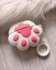 Чехол для наушников AirPods 4 Лапка белая силиконовый (2220) - изображение 2