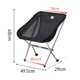 Стілець складань Naturehike Stellaluna L04 CNK2450JJ015, розмір M, алюміній, чорний - зображення 5
