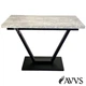 Стол кухонный раскладной RoMax Vegas 115х75 (155х75) см Loft Бетонный камень/Черный - изображение 1