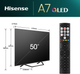 Telewizor Hisense QLED 50" 50A7NQ - obraz 2