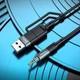 Кабель-перехідник Type-C+USB на 3,5 мм mini jack HOCO 2-in-1 Digital Audio Conversion Cable (1m, DAC). Black - зображення 6