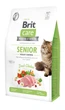 Корм сухой Brit Care Cat Grain Free Senior Weight Control для пожилых кошек с избыточным весом с курицей 2 кг - изображение 1