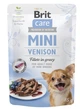 Корм влажный Brit Care Mini для взрослых собак миниатюрных пород филе с дичью в соусе 85 г - изображение 1