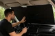 Солнцезащитный автомобильный зонт для лобового стекла Windshield Sun Shade Umbrella Small 120x65 см с чехлом Black - изображение 10