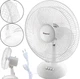 Вентилятор настольный Domotec MS-1626 Fan 40W, 3 скорости, 43 см диаметр White - изображение 1