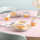 Столовий сервіз Villeroy & Boch Fleur 8 предметів 2 помаранчевий персони (1045516000) - зображення 2