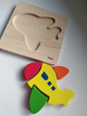 Drewniany mini puzzle Viga na podkładce Samolot 50173 (6934510501730) - obraz 4