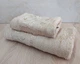 Набор турецких бамбуковых махровых полотенец Cestepe 50х90+70х140 Bamboo Zumrut Light Bej - изображение 3