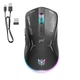 Миша Onikuma Wired + 2.4 G RGB Gaming Mouse CW917 |800-4800DPI чорна - зображення 6