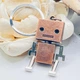 Металлический брелок в форме подвижного робота Robot декоративная ретро подвеска для ключей / сумки / рюкзака, шампань (108090045) - изображение 6