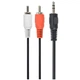 Аудио-кабель Cablexpert 3.5 мм - 2хRCA (M/M), 2.5 м, Black (CCA-458-2.5M) - изображение 1