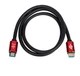 Кабель Atcom (24943) HDMI-HDMI ver 2.0, 4K, 3м Red/Gold, пакет - изображение 3