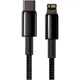 Кабель Baseus Tungsten Gold Fast Charging Data Cable Type-C to iP PD 20W 1m Black (CATLWJ-01) - зображення 1
