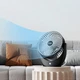 Настольный портативный вентилятор Fan Portable, беспроводной аккумуляторный охладитель воздуха, компактный USB вентилятор для дома, работы, авто и путешествий, тихий вентилятор с регулировкой скорости, Черный LY-853-Black - изображение 5