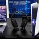 Наушники Attack Shark L80 PRO Черные Беспроводная Игровая гарнитура, Радиоканал/Bluetooth/3.5мм Съемный Микрофон, Лёгкие 200 грамм - изображение 2