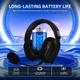 Наушники Attack Shark L80 PRO Черные Беспроводная Игровая гарнитура, Радиоканал/Bluetooth/3.5мм Съемный Микрофон, Лёгкие 200 грамм - изображение 4