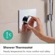 Внешняя часть смесителя без скрытой части HANSGROHE Ecostat Comfort хром латунь 155x155мм 33711000 - изображение 4