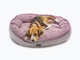 Овальный лежак для средних и больших собак Harley and Cho Donut Soft Touch Pink M (3104017) - изображение 2