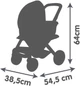 Коляска для ляльки Smoby Toys Maxi-Cosi 3 в 1 зі знімною люлькою Рожева перлина 54.5х38.5х64 см (7600253121) - зображення 2