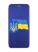 Чохол-книжка синій з малюнком на Xiaomi Redmi Note 12 Тризуб і прапор України (принт 384) - зображення 1