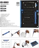 Набор отверток King'sdun 63 в 1 Blue (KS-8063) - изображение 4
