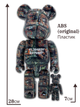 Статуетка Bearbrick x BENJAMIN GRANT (OVERVIEW) x BARCELONA 400% + 100% 28 см + 7 см Medicom Toy Барселона - зображення 3